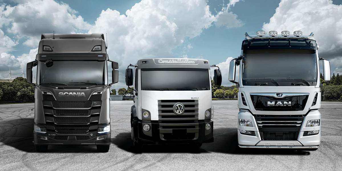 Scania, VWCO, MAN, and Traton trucks showcasing compatibility with KAJO LC 002 Grease