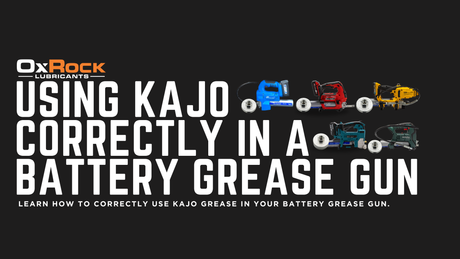 Using KAJO grease correctly in your battery grease gun
