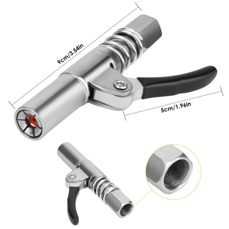 Grease Coupler Heavy-Duty Quick Release Grease Gun Coupler NPT-I/8 THREAD