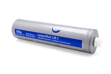 A high-performance KAJO LZR2 multipurpose grease cartridge designed for automotive, industrial, and heavy machinery lubrication.