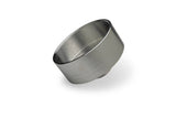 Stainless steel Makita grease gun adapter with internal threading for secure cartridge attachment.