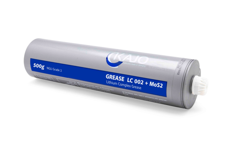 High-performance KAJO LC 002 Moly Grease 500g lubricant with MoS₂ for heavy-duty machinery.